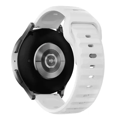 Produktbild von FFO2World 22-mm-Silikonarmband – Für Samsung Galaxy Watch 3/Watch/Gear S3, Garmin Vantage/Vivoactive, Huawei GT 5/6, Xiaomi – Weiß