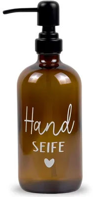 Productafbeelding van Glazen Zeepdispenser 500ml - Zwarte Pomp