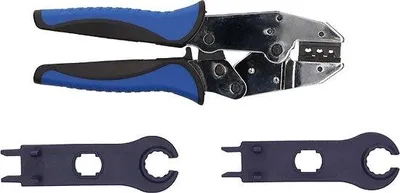 Produktbild von Kabelverbindingsset für MC4-Verbindungen 2,5-6mm² mit Montagezangen - Set in Karton (96360000)