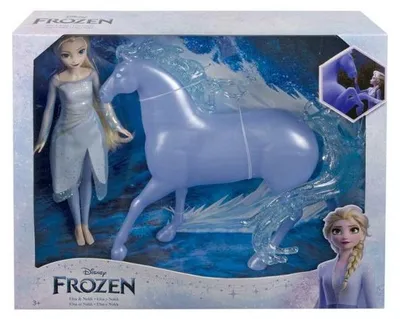 Image de Coffret disney frozen poupée elsa et cheval nokk - la reine des neiges 2 - mattel - hlw58