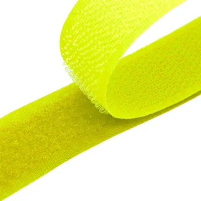 4m Klettband zum Nähen neon gelb 1003