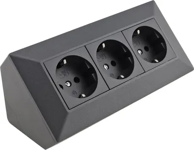 Produktbild von ChiliTec Steckdosenblock 23056, 3-fach, 16A/250V, anthrazit
