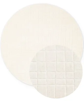 Produktbild von Villeroy & Boch Wollteppich Kenso, Creme, handgewebt, wärmeisolierend, Natürlich - Ø200 cm
