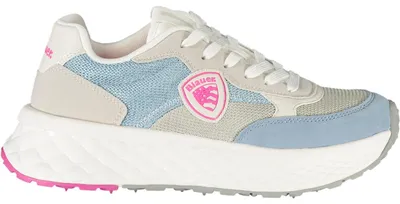 Produktbild von Himmelblauer Damensportschuh mit Schnürsenkeln & Kontrastdetails