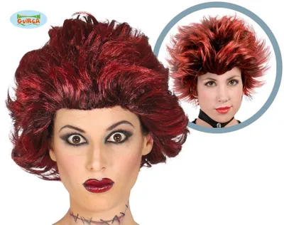 Produktbild von Damen Teufel Kurzhaar Perücke, rot, Einheitsgröße für Erwachsene