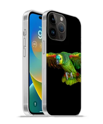 Produktbild von MuchoWow® Handyhülle Schutzhülle Hülle für Apple iPhone 14 Pro - Softcase Papagei - Vogel - Federn Silikon Softcase Handy Hülle - Umschlag