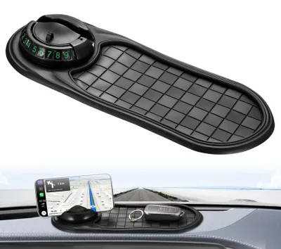 Produktbild von Rutschfeste Armaturenbrettmatte, rutschfeste Pads für Armaturenbretter, rutschfester Handyhalter, multifunktionale rutschfeste Matte für Autos, Handy-Pad zur Autodekoration, für Brillen und Mobiltelefone