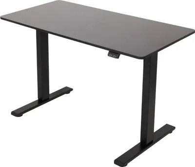 Höhenverstellbarer Schreibtisch 120x60 cm Schwarz Elektrisch