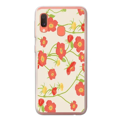Produktbild von MuchoWow® Handyhülle Schutzhülle Hülle für Samsung Galaxy A20e Blume - Feldblumen - Muster Silikon Softcase Handy Hülle - Abdeckung