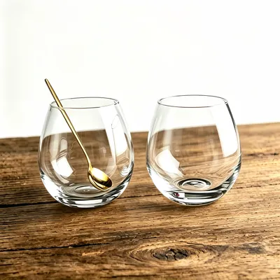 Whiskygläser Set 2er, 300 ml, Kristall, Old Fashioned
