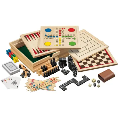 Immagine prodotto di Set di giochi in legno Philos Compendium 10 - piccolo