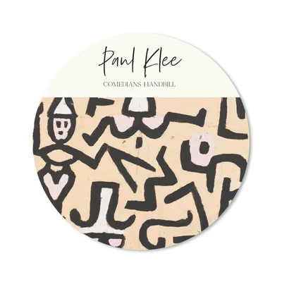 Produktbild von MuchoWow® Mauspad Mousepad Paul klee - Kunst - Flugblatt der Komödianten 20x20 cm - Mousepads - Maus Mat - Pad - Mausunterlage - Schreibtischmatte