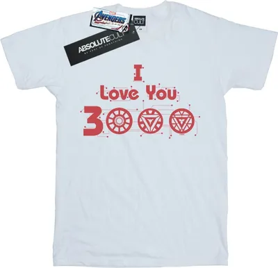Produktbild von Marvel - "Avengers Endgame I Love You 3000" T-Shirt für Herren BI9248 (XL) (Weiß)
