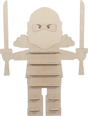Zdjęcie produktu dla PÓŁKA regał ekspozytor LUDZIK klocki NINJAGO 55cm