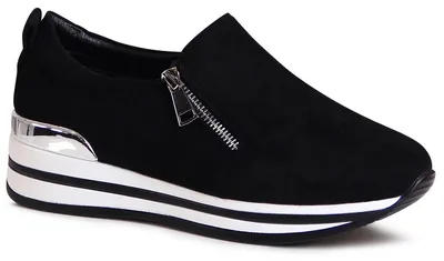 Produktbild von topschuhe24 2955 Damen Keil Halbschuhe Plateau Slipper, Farbe:Schwarz, Größe:37 EU