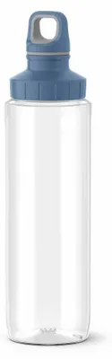 Produktbild von Emsa Drink2Go Eco Trinkflasche Tritan 0,7 L transparent/blau