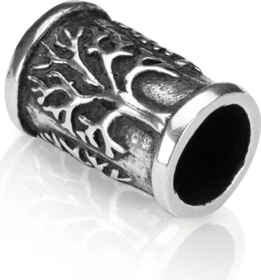 Produktbild von Wikinger Lebensbaum Ø 6mm Bartperle Keltisch 925 Sterlingsilber Haarschmuck 4314