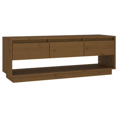 Obrázek produktu pro vidaXL TV skříňka Honey Brown 110,5x34x40 cm Borovicový masiv