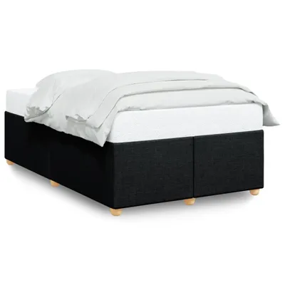 Image de vidaXL Cadre de lit sans matelas noir 120x200 cm Tissu