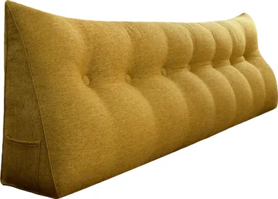 Obrázek produktu pro Ergonomický polštářek na opěrku hlavy ve vzhledu lnu, polštářek na čtení, klínový polštářek, zádový polštářek, odpočinkový polštářek, dekorační polštářek