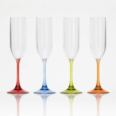 Image de Flamefield Verres à Prosecco Polycarbonate Sans Couleur Set