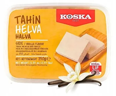 Image de Halva turc original au sésame, au tahini et à la vanille, Koska, 350 g