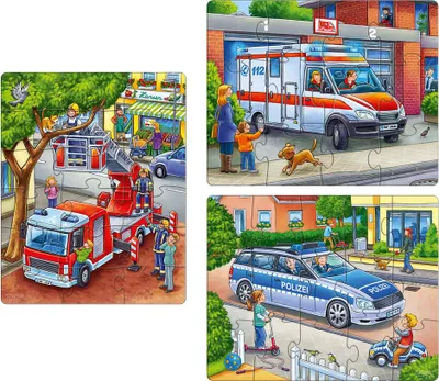 Image de Haba Puzzles Police Pompiers Secours