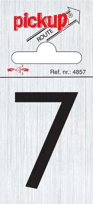 Imagen del producto de Ruta Alulook, adhesivo de 60 x 44 mm, número 7 en color , para camión