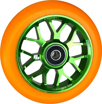 Produktbild von Fantic26 Spy7 Stunt-Scooter Rolle 110mm Abec11 Grün/Pu Orange
