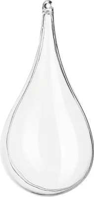 Produktbild von Acrylform Tropfen 14 cm, teilbar und mit Aufhängeöse, zum Bemalen und Gestalten