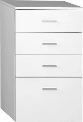 Image de Aqualine Zoja - Meuble à tiroirs 500x780x290 mm, blanc 50308