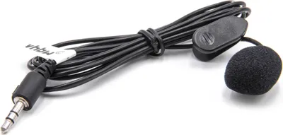 Produktbild von vhbw Lavalier Mikrofon für Handy, Smartphone - Externes Lapel Mic mit 3,5 mm-Anschluss Schwarz