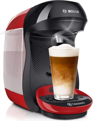 Image de TASSIMO machine à café à capsules Happy TAS1003, rouge