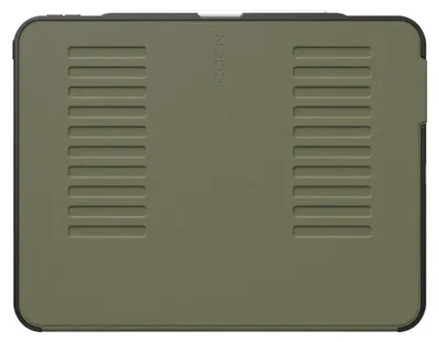 Productafbeelding van Zugu case Hoesje iPad Pro 13" (M4-M5) – Verstelbare Magnetische Standaard – Veilige Magnetische Houder – Robuuste Bumper en Stevige TPU + PC Behuizing - Groen