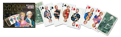 Immagine prodotto di Carte da gioco Piatnik Glorious America De Luxe - Mazzo doppio
