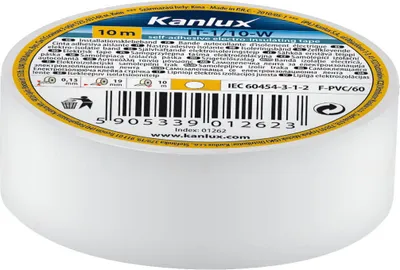 Zdjęcie produktu dla Samoprzylepna taśma izolacyjna biała Kanlux 1276
