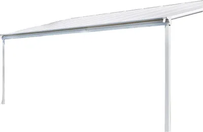 Produktbild von HOME DELUXE - Terrassenüberdachung SOLIS - Weiß, B/T/H: 312 x 303 x 226/278 cm - inkl. Hohlkammerplatten, Montagematererial I Carport Pavillion Pergola