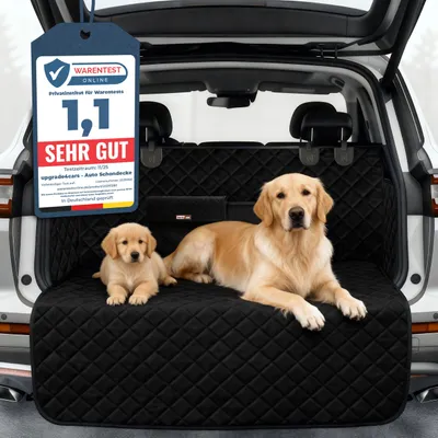 Immagine prodotto di Upgrade4cars Premium Protezione per bagagliaio per cani con protezione per soglia di carico Impermeabile e antiscivolo | Coperta per cani per auto Bagagliaio Imbottita