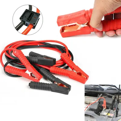 Produktbild von VA-Cerulean Starthilfekabel Überbrückungskabel 12V/24V Starterkabel mit Überspannungsschutz für Auto, LKW, Motorrad (2x4m)