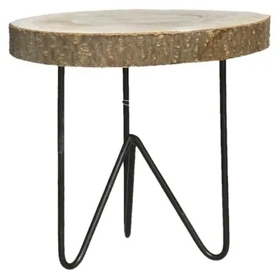 Produktbild von Pflanzentopfaufsteller Decowood - Baumstamm - Kerzenstander - Holz/Metall - D21 x H21 cm
