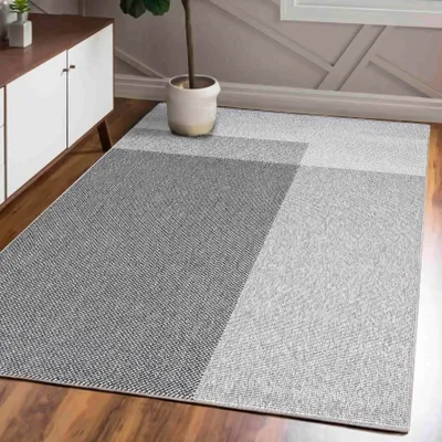Produktbild von Mazovia Teppich Grau Abstrakt, Geometrisch - Wohnzimmer, Schlafzimmer, Esszimmer, Büro, Kurzflor Rechteckig - ® - Stilvoll - 180 x 250 cm