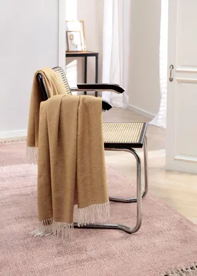 Produktbild von Biederlack Plaid Farbe Camel Größe 130x170 cm