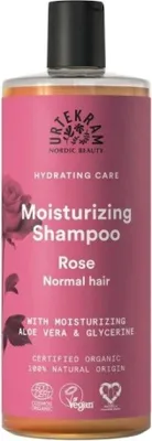 Zdjęcie produktu dla Urtekram Rose Shampoo, 500 ml, Szampon, Użytkownicy nieprofesjonalni, Kobiety, Dania, 1 szt.