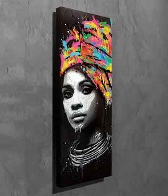 Image de Wallity, PC263- VGA1475, Coloré, tableaux sur toile, 30 x 80 cm, 100% toile