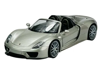 Image de Welly Porsche 918 Spyder argent Échelle 1:24 Modèle réduit 24055
