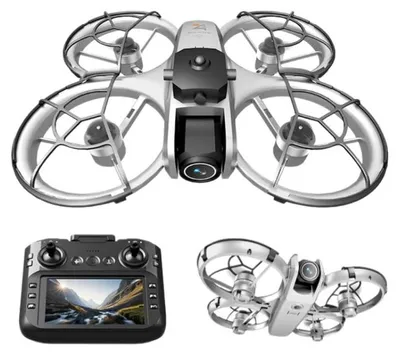Image de Drone Zimilo 4K avec caméra et télécommande dotée d'un écran de 4,5 pouces, détection d'obstacles à 360°, moteur sans balais, FPV Wi-Fi, stabilisation optique, livré avec 3 batteries
