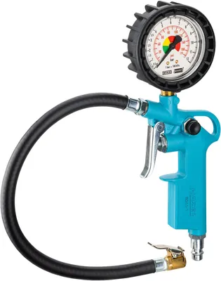 Produktbild von HAZET 9041-1, Digitale Druckeinstelllehre, 0 - 12 bar, Balken, Schwarz, Blau, 0,1 bar, 6,3 bar