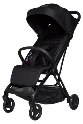 Produktbild von Koelstra Re-act Buggy Schwarz mit 5-Punkt-Sicherheitsgurt, gefederten Rädern, 8,1 kg