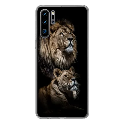 Produktbild von MuchoWow® Handyhülle Schutzhülle Hülle für Huawei P30 Pro Löwe - Löwin - Porträt Silikon Softcase Handy Hülle - Schutzdeckel