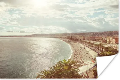 Produktbild von MuchoWow® Poster Meeresküste - Nizza - Frankreich 30x20 cm - Plakate - Print